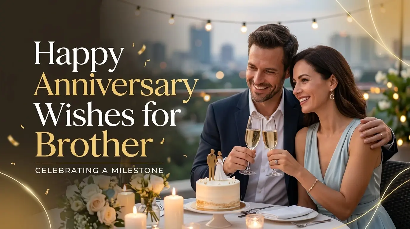 Happy Anniversary Wishes for Brother