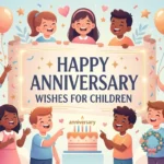 Happy anniversary wishes for children