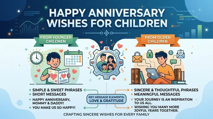 Happy anniversary wishes for children