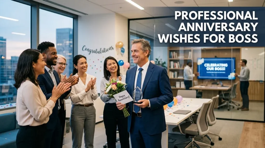 Professional Anniversary Wishes for Boss