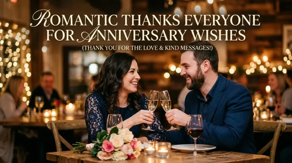 Romantic Thanks Everyone for Anniversary Wishes
