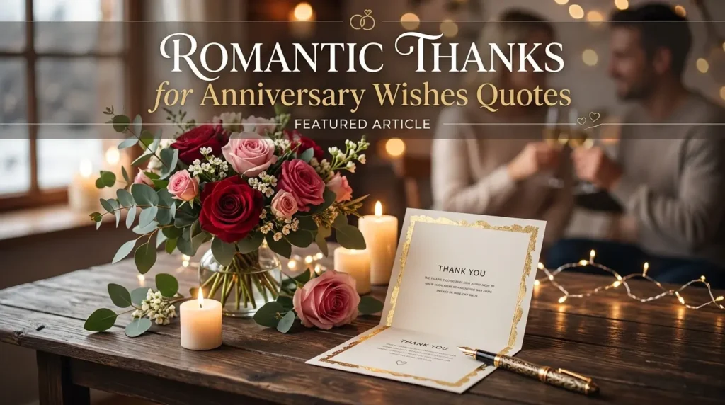 Romantic Thanks for Anniversary Wishes Quotes