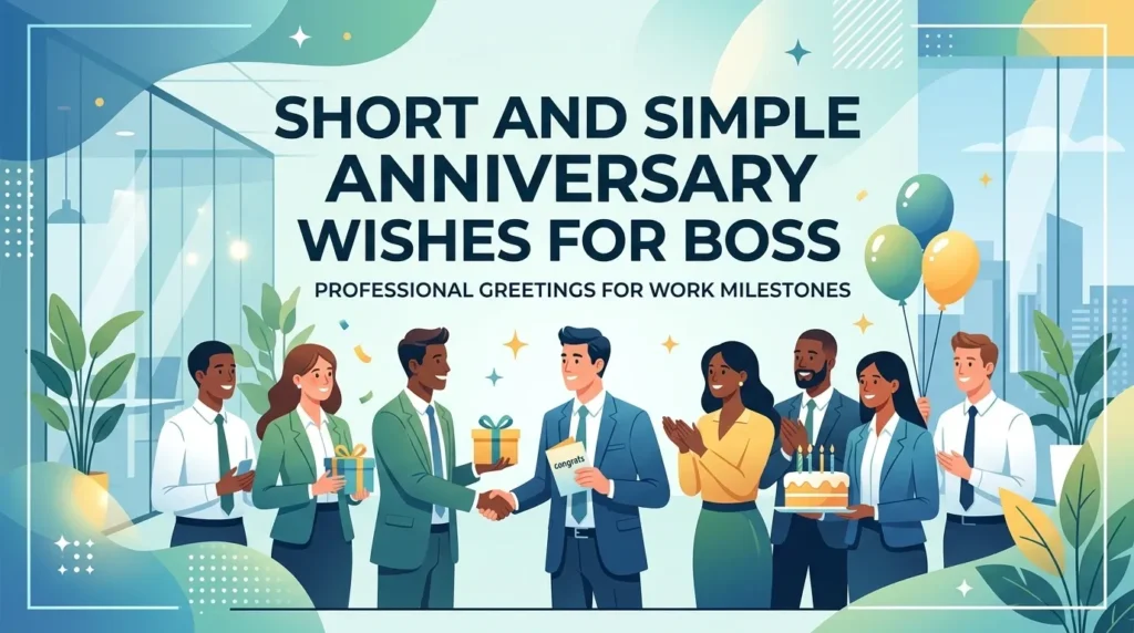 Short and Simple Anniversary Wishes for Boss