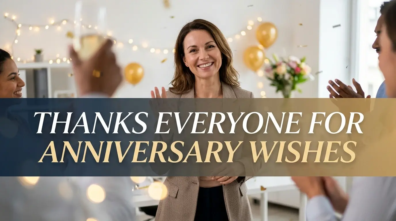 Thanks everyone for anniversary wishes