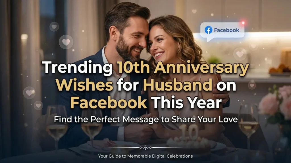 Trending 10th Anniversary Wishes for Husband on Facebook This Year