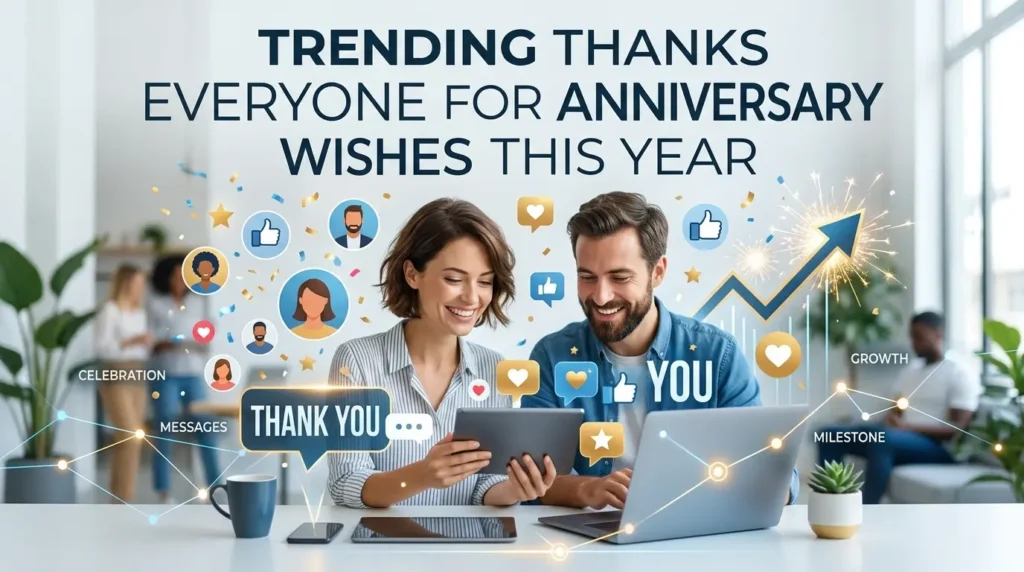 Trending Thanks Everyone for Anniversary Wishes This Year