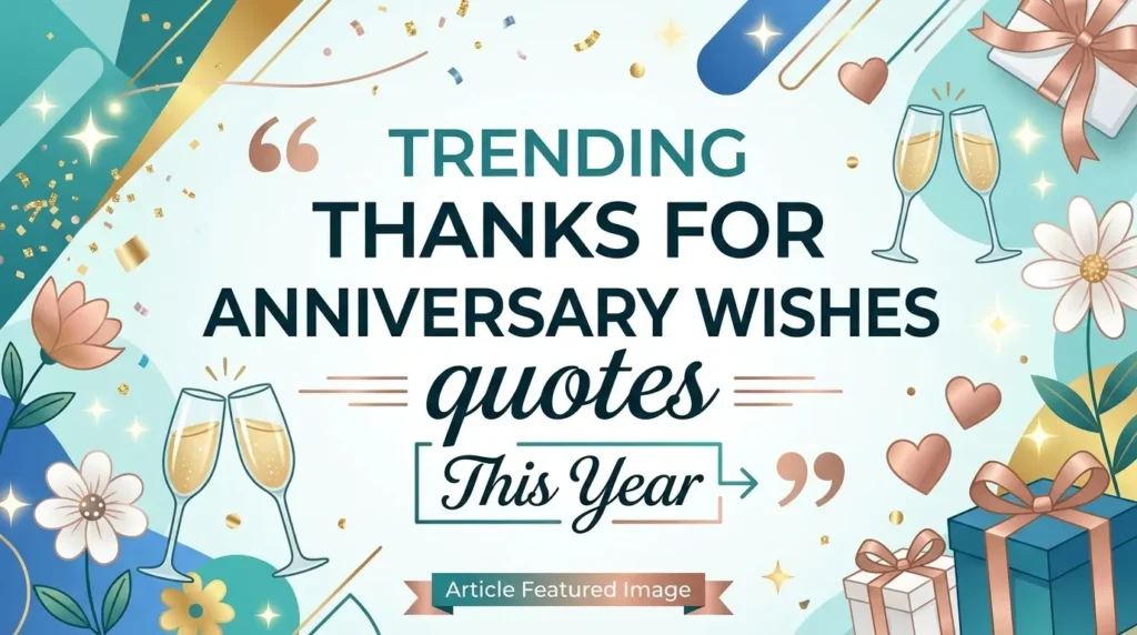 Trending Thanks for Anniversary Wishes Quotes This Year