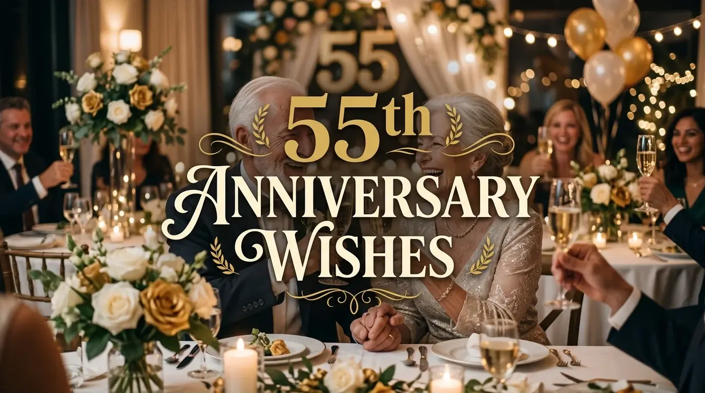 55th anniversary wishes